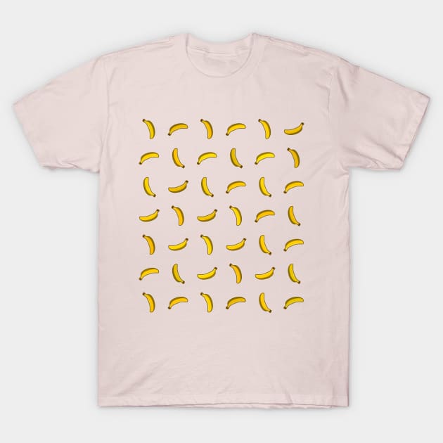 Cute symmetrical banana pattern T-Shirt by strangelyhandsome